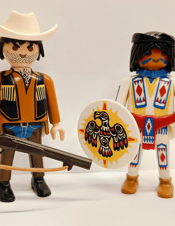 2x Playmobil Custom Western Indian Figure #13