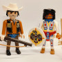 2x Playmobil Custom Western Indian Figure #13