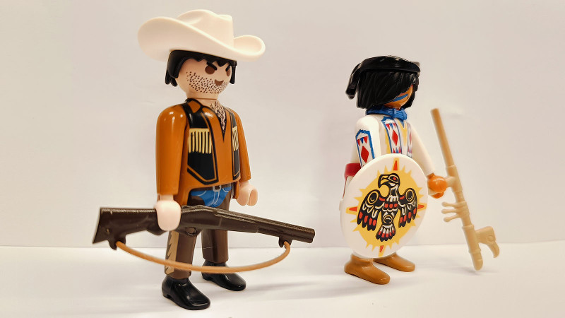 2x Playmobil Custom Western Indian Figure #13
