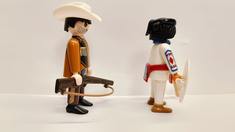 2x Playmobil Custom Western Indian Figure #13