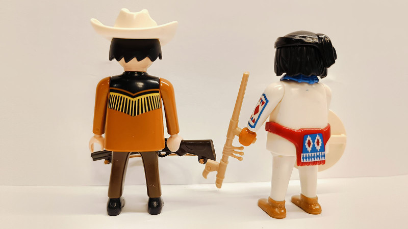 2x Playmobil Custom Western Indian Figure #13