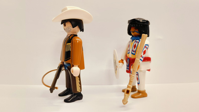 2x Playmobil Custom Western Indian Figure #13