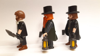 3x Playmobil Custom Undertaker Western Colorado Victorian