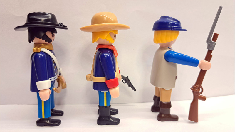 3x Playmobil Custom Western ACW Northern #1