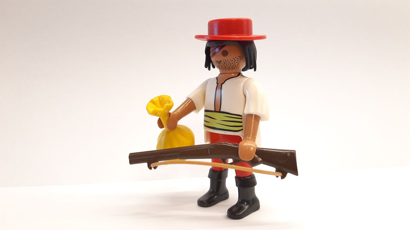 Playmobil Custom Custom Western Mexican Zapata Figure #12