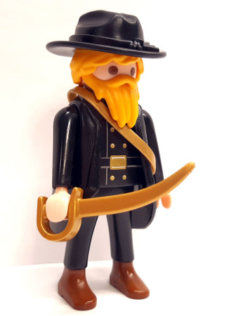 Playmobil Custom Western ACW Southern / Northern Soldier-General #1