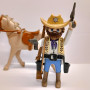Playmobil Custom Western Cowboy Sheriff with horse