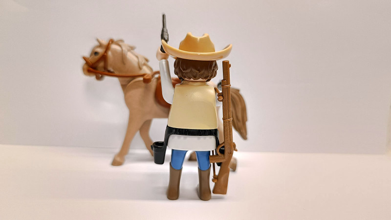 Playmobil Custom Western Cowboy Sheriff with horse Playmobil Custom Western Cowboy Sheriff with horse
