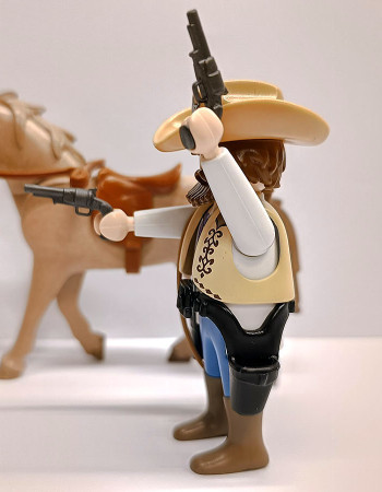 Playmobil Custom Western Cowboy Sheriff with horse Playmobil Custom Western Cowboy Sheriff with horse