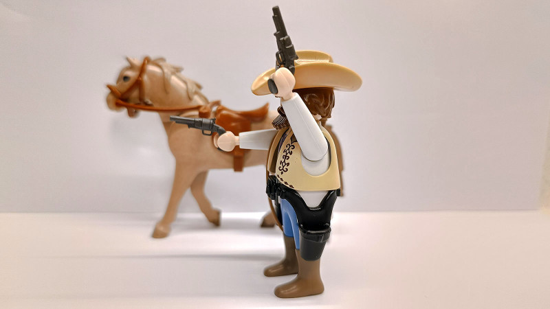 Playmobil Custom Western Cowboy Sheriff with horse Playmobil Custom Western Cowboy Sheriff with horse