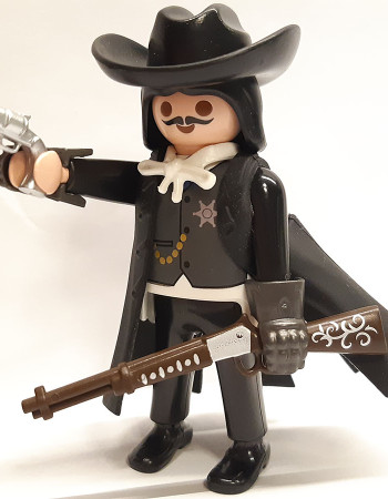 Playmobil Custom Western Cowboy Sheriff Figure Wyatt Earp