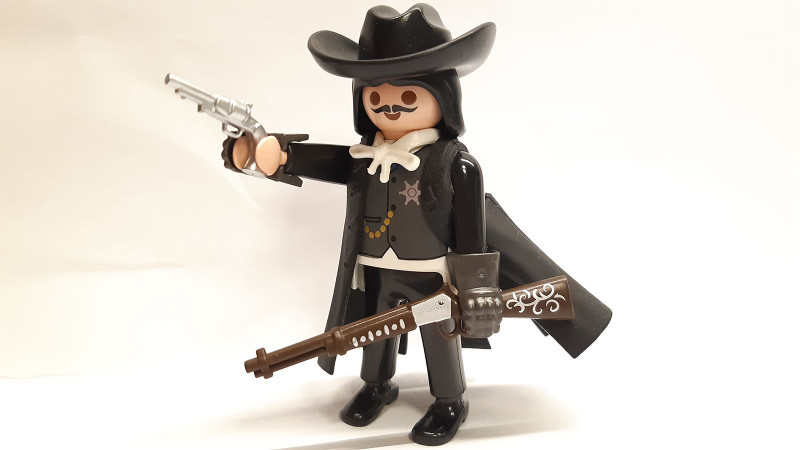 Playmobil Custom Western Cowboy Sheriff Figure Wyatt Earp