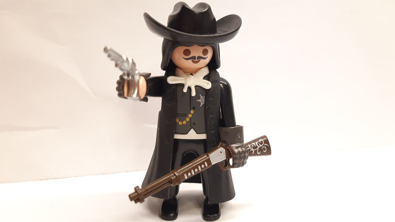 Playmobil Custom Western Cowboy Sheriff Figure Wyatt Earp