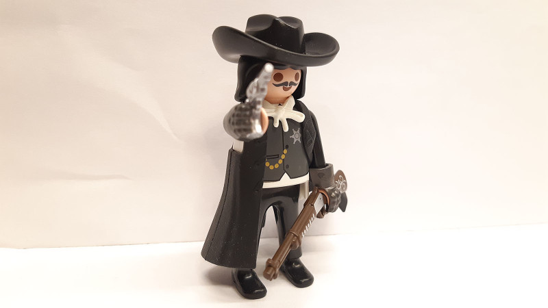 Playmobil Custom Western Cowboy Sheriff Figure Wyatt Earp