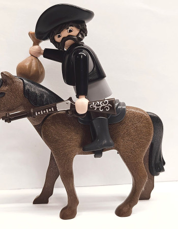 Playmobil Custom Western Figure with horse #1