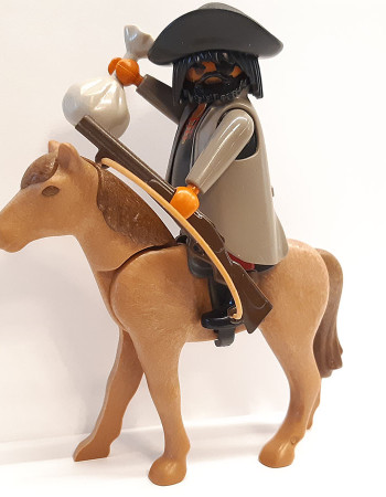 Playmobil Custom Western Figure with horse #34 Playmobil Custom Western Figure with horse #34