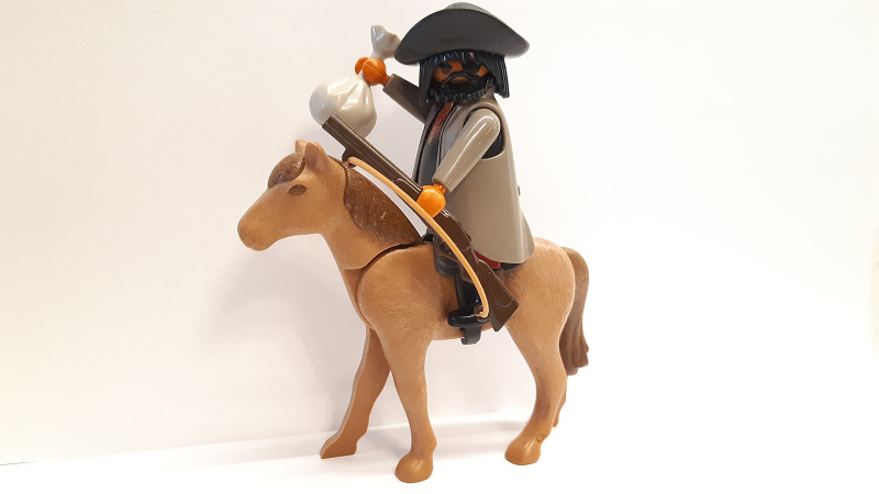 Playmobil Custom Western Figure with horse #34 Playmobil Custom Western Figure with horse #34