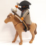 Playmobil Custom Western Figure with horse #34