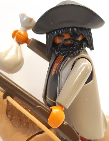 Playmobil Custom Western Figure with horse #34 Playmobil Custom Western Figure with horse #34