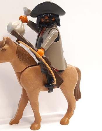 Playmobil Custom Western Figure with horse #34 Playmobil Custom Western Figure with horse #34
