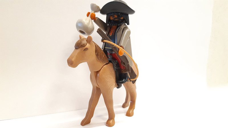 Playmobil Custom Western Figure with horse #34 Playmobil Custom Western Figure with horse #34