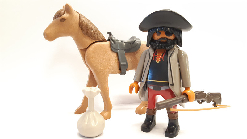 Playmobil Custom Western Figure with horse #34 Playmobil Custom Western Figure with horse #34