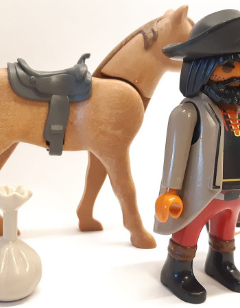 Playmobil Custom Western Figure with horse #34 Playmobil Custom Western Figure with horse #34