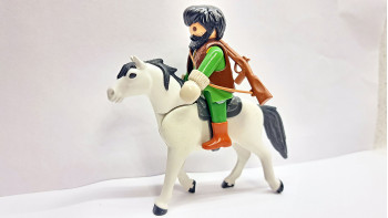 Playmobil Custom Western Figure with horse #4