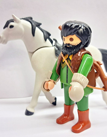 Playmobil Custom Western Figure with horse #4 Playmobil Custom Western Figure with horse #4