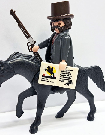 Playmobil Custom Western Cowboy with horse #1 Playmobil Custom Western Cowboy with horse #1