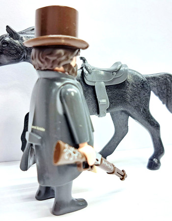 Playmobil Custom Western Cowboy with horse #1 Playmobil Custom Western Cowboy with horse #1