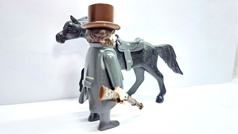 Playmobil Custom Western Cowboy with horse #1 Playmobil Custom Western Cowboy with horse #1