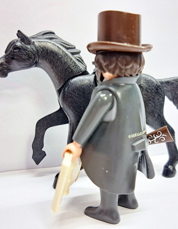 Playmobil Custom Western Cowboy with horse #1 Playmobil Custom Western Cowboy with horse #1