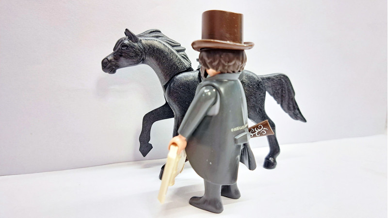 Playmobil Custom Western Cowboy with horse #1 Playmobil Custom Western Cowboy with horse #1