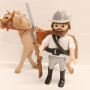 Playmobil Western Cowboy ACW Southern Soldier with horse #3
